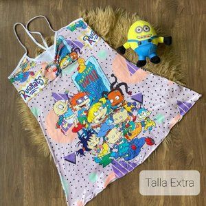 New pajamas, cartoon print, one plus size (Fits XL and XXL)